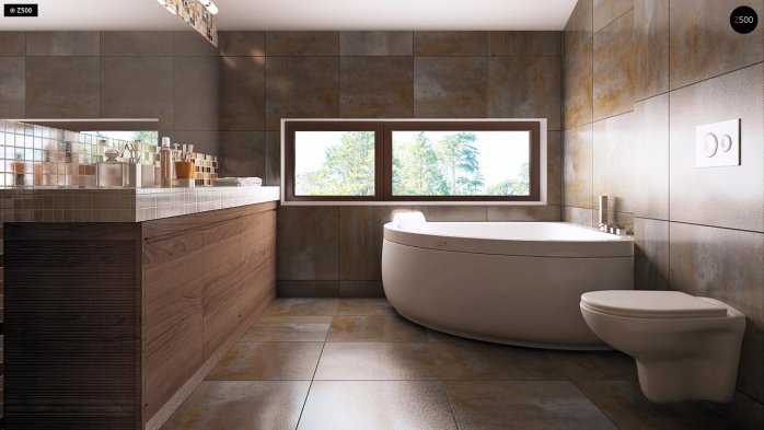 Проект дома Ux50 - 12 С мансардным этажом дома в Киеве