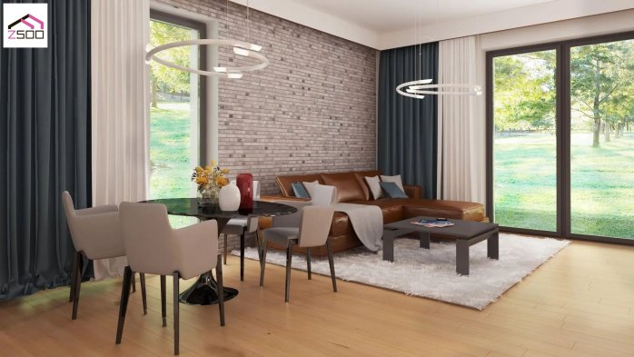 Проєкт будинку U372 v2 - Двоповерхові дома у Києві