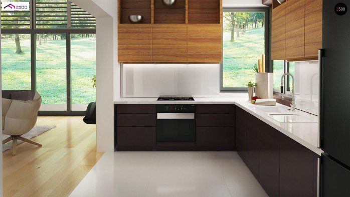 Проект дома U402 B+ - 11 Одноэтажные дома в Киеве