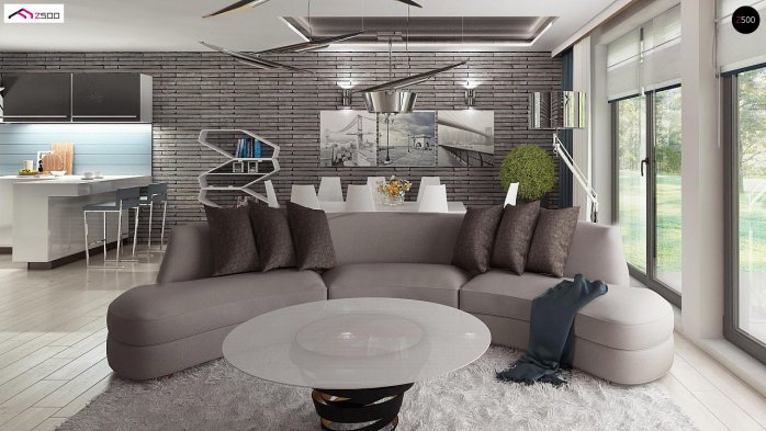 Проект дома U349 - 8 Одноэтажные дома в Киеве