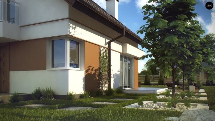 Проект дома U265 - 6 С мансардным этажом дома в Киеве