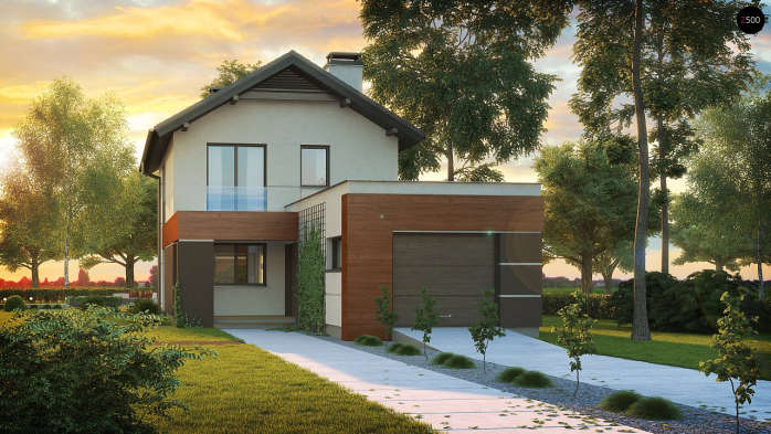 Проект дома U297 GF - 3 Двухэтажные дома в Киеве