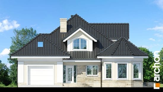 Проект дома Дом под юккой 4 - 3 С мансардным этажом дома в Киеве