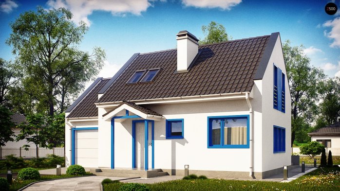 Проект дома U217 - 4 С мансардным этажом дома в Киеве