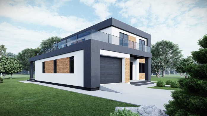 Проєкт будинку DBT 576 - Двоповерхові дома у Києві