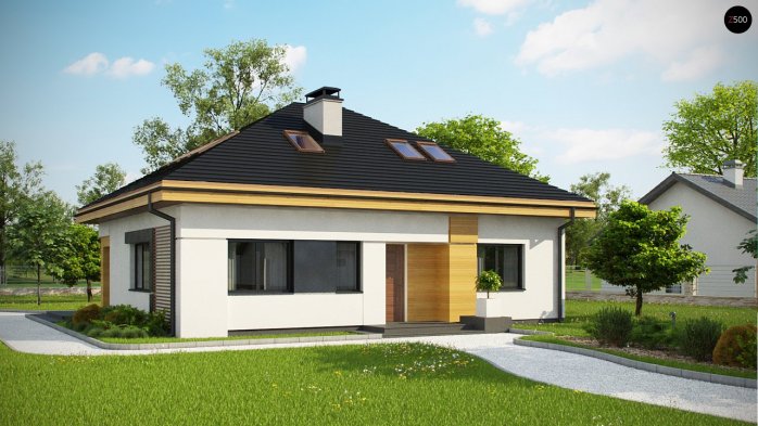 Проект дома U273 Ph+ st - 1 С мансардным этажом дома в Киеве