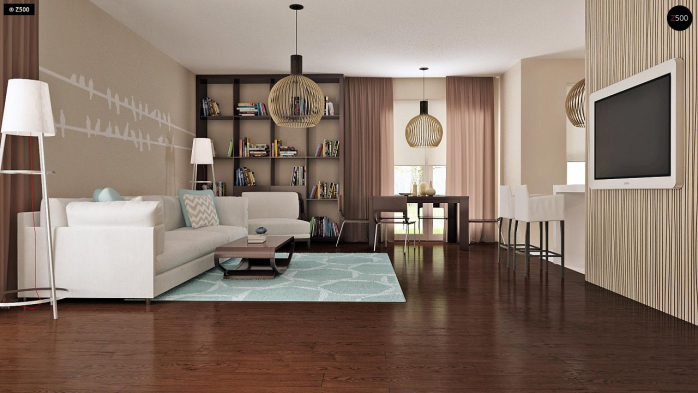 Проект дома U196 - 5 Одноэтажные дома в Киеве