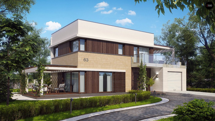 Проект дома Ux63 s - 2 Двухэтажные дома в Киеве