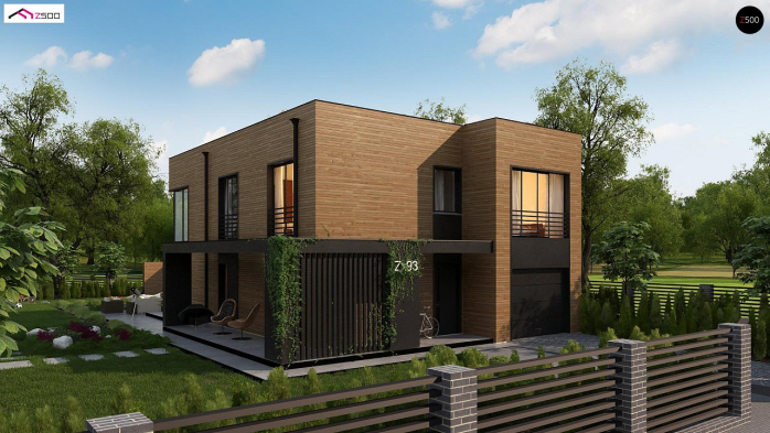 Проект дома Ux93 - 6 Двухэтажные дома в Киеве