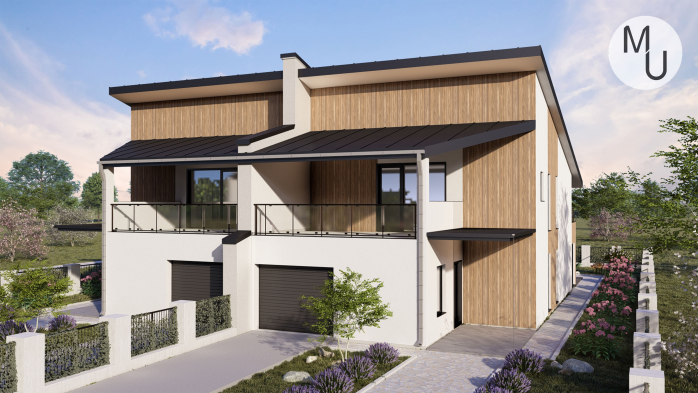 Проект дома DBMU Веспрем - 4 Двухэтажные дома в Киеве