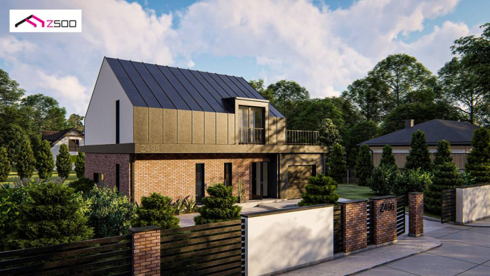 Проект дома U496 - 3 С мансардным этажом дома в Киеве