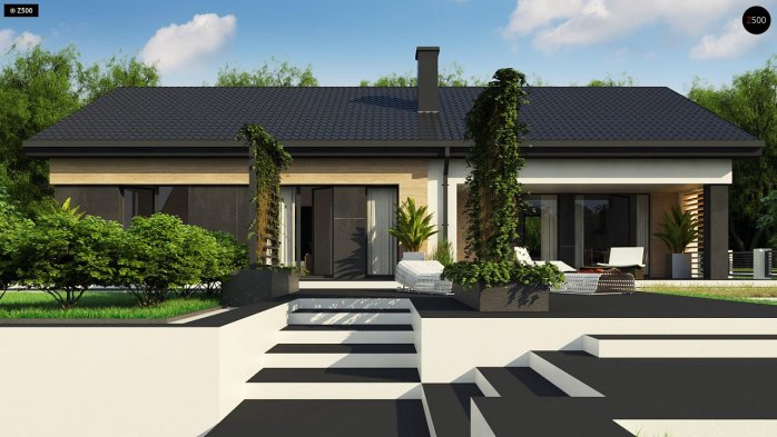 Проект дома U349 - 5 Одноэтажные дома в Киеве