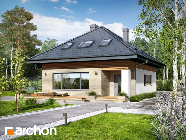 Проект дома Дом в сирени (М) вер.2 - 1 С мансардным этажом дома в Киеве