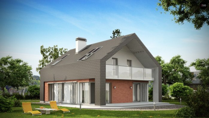 Проект дома U215 - 2 С мансардным этажом дома в Киеве