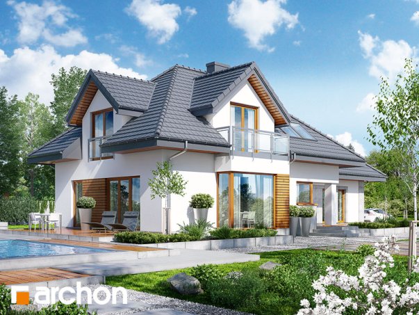 Проект дома Дом в рукколе 3 (Н) - 2 С мансардным этажом дома в Киеве