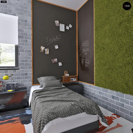 Проект дома Ux63 B+PK - 18 Двухэтажные дома в Киеве