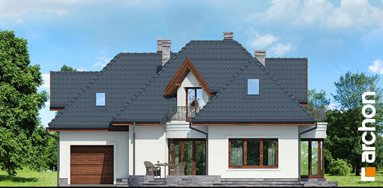 Проект дома Дом в бересклете вер.2 - 3 С мансардным этажом дома в Киеве