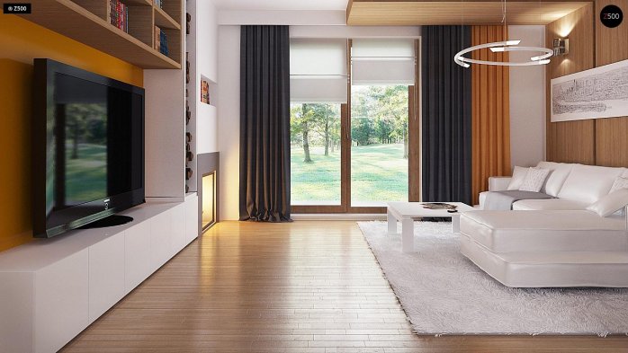 Проект дома U72 - 4 Одноэтажные дома в Киеве