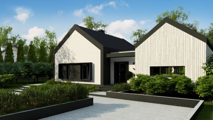 Проект дома U461 v1 - 5 Одноэтажные дома в Киеве