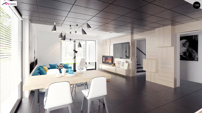 Проект дома U306 - 7 С мансардным этажом дома в Киеве