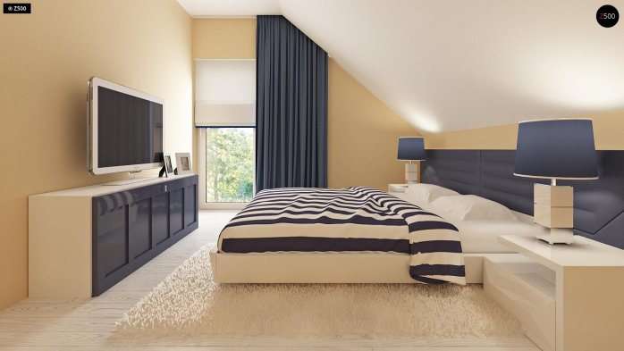 Проект дома U211 S - 16 С мансардным этажом дома в Киеве