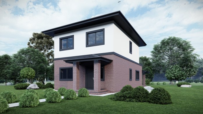 Проект дома DBT 589 - 1 Двухэтажные дома в Киеве