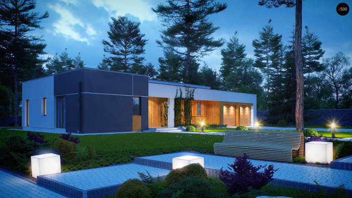 Проект дома Ux102 - 9 Одноэтажные дома в Киеве