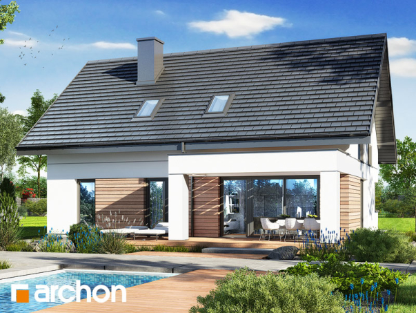 Проект дома Дом в коммифорах 2 - 2 С мансардным этажом дома в Киеве