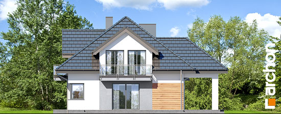 Проект дома Дом в тополях (Г2) - 5 С мансардным этажом дома в Киеве