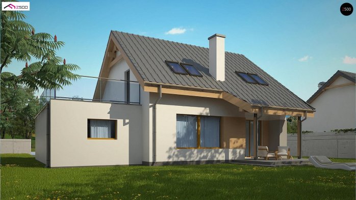 Проект дома U146 GP - 5 С мансардным этажом дома в Киеве