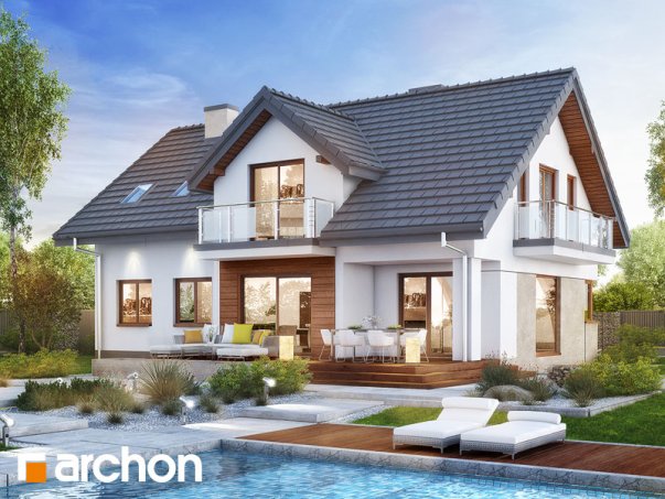 Проект дома Дом в кортландах (Г2) - 2 С мансардным этажом дома в Киеве