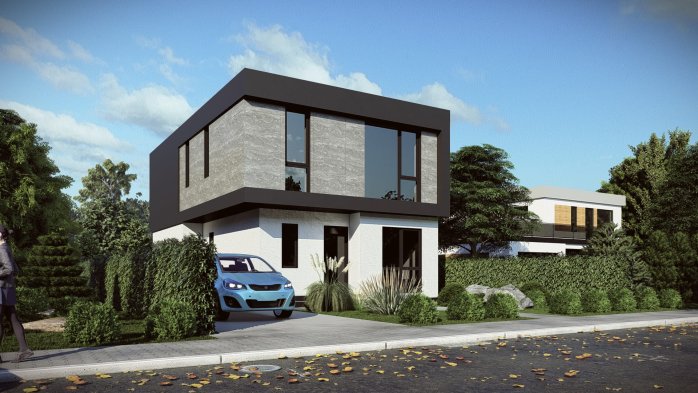 Проєкт будинку DBT 647 - Двоповерхові дома у Києві