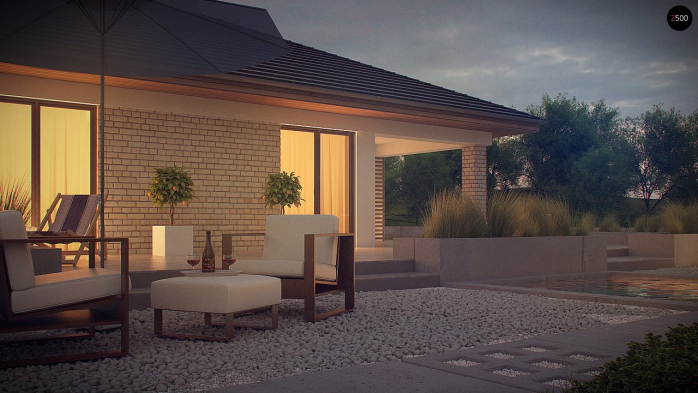 Проект дома U301 - 16 Одноэтажные дома в Киеве