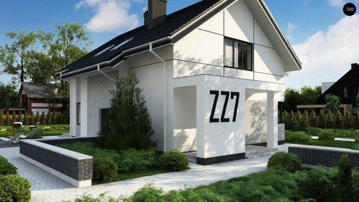 Проект дома Uu7 - 2 С мансардным этажом дома в Киеве