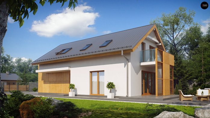 Проект дома U292 - 2 С мансардным этажом дома в Киеве