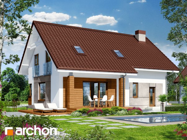 Проект дома Дом в яблонках 6 - 2 С мансардным этажом дома в Киеве