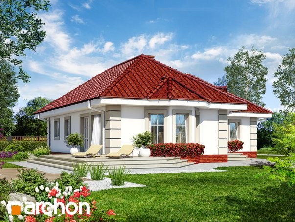 Проект дома Дом в пустырнике вер.2 - 2 Одноэтажные дома в Киеве