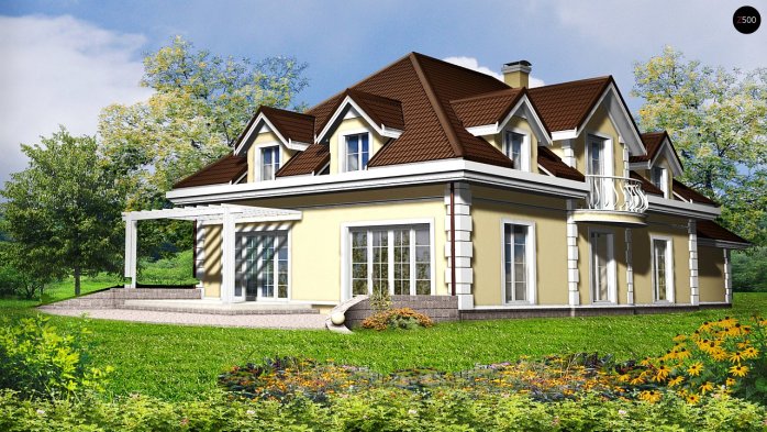 Проект дома U50 - 2 С мансардным этажом дома в Киеве