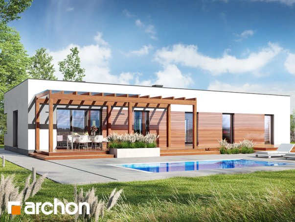 Проект дома Дом в плюмериях 3 (Г) - 2 Одноэтажные дома в Киеве