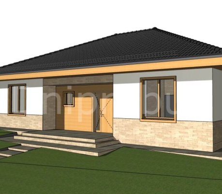 Одноповерховий будинок в селищі Хотів