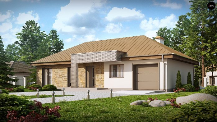 Проект дома U165 - 1 Одноэтажные дома в Киеве