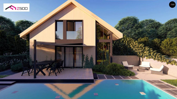 Проект дома U470 - 1 С мансардным этажом дома в Киеве