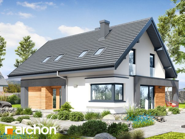 Проект дома Дом в малиновках 8 (Г) - 1 С мансардным этажом дома в Киеве