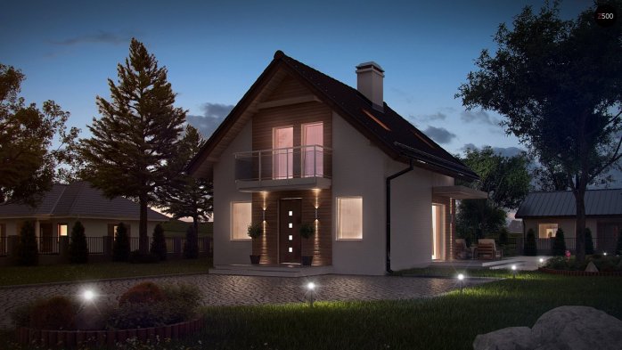 Проект дома U264 - 3 С мансардным этажом дома в Киеве