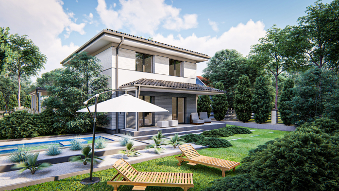 Проект дома U438 - 6 Двухэтажные дома в Киеве