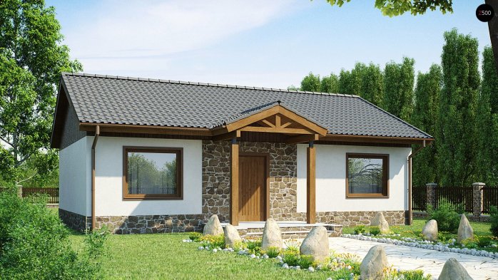 Проект дома U72 - 2 Одноэтажные дома в Киеве