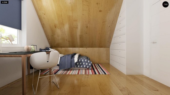 Проект дома U43 - 19 С мансардным этажом дома в Киеве