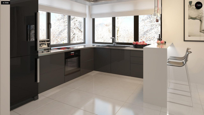 Проект дома Ub2 - 7 Двухэтажные дома в Киеве