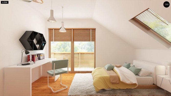 Проект дома U219 - 13 С мансардным этажом дома в Киеве