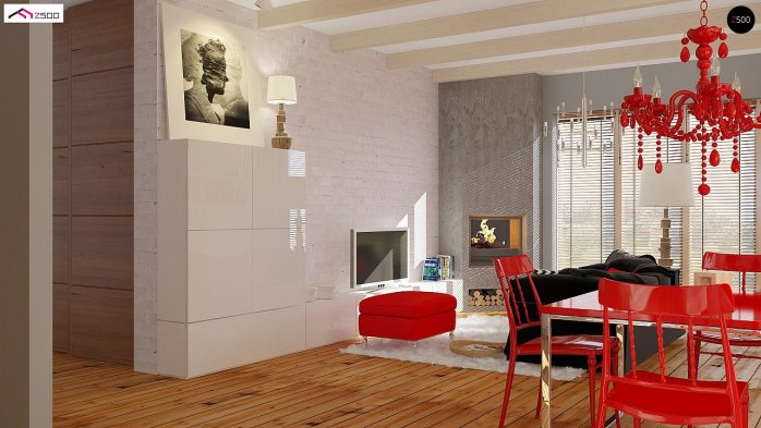 Проект дома U19 - 4 Одноэтажные дома в Киеве